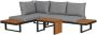 SenS-Line Olympia Multifunctionele loungeset Voor Buiten 3-delige Set Aluminium Acacia Polyester - Thumbnail 6