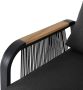 Sens-Line Robinson Fauteuil Tuinstoel Antraciet Naturel - Thumbnail 4