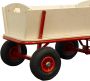 Sunny Billy Beach Wagon Bolderkar Van Blank Hout Bolderwagen Met Luchtbanden - Thumbnail 4