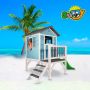 AXI Beach Lodge XL Speelhuis in Caribisch Blauw Met Verdieping en Limoen Groene Glijbaan Speelhuisje voor de tuin buiten FSC hout Speeltoestel voor kinderen - Thumbnail 3