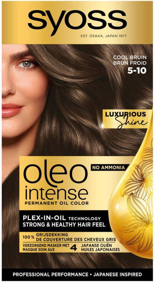 Syoss Oleo Intense haarkleuring voordeelverpakking 5-10 Cool Bruin