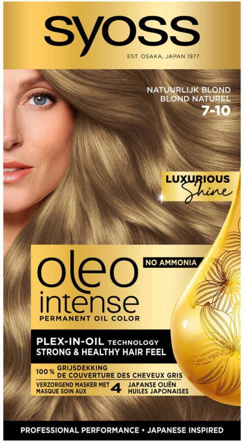 Syoss Oleo Intense haarkleuring voordeelverpakking 7-10 Natuurlijk blond