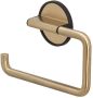 Tiger Tune Toiletaccessoireset Toiletborstel met Houder Toiletrolhouder zonder Klep Handdoekhaak Messing Geborsteld Zwart - Thumbnail 3