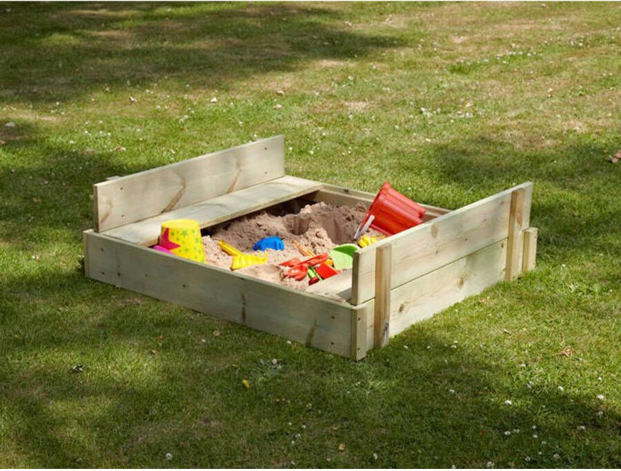 TP Toys Play Houten zandbak 100x90x27cm