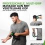 Tunturi MG70 Massage Gun Professioneel Massage Pistool Met Verstelbare Kop Massage Apparaat Met Multi Grip Inclusief 6 Opzetstukken En Koffer Extra Krachtig en Stil Incl Gratis App - Thumbnail 2