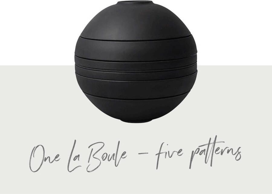 Villeroy & Boch Serviesset La Boule Zwart 7-Delig