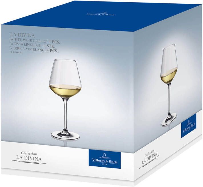 Villeroy & Boch Witte Wijnglazen La Divina 380 ml 4 stuks