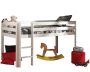 Vipack halfhoogslaper Pino met bureau incl. kast wit 114x105x209 3 cm Leen Bakker - Thumbnail 2