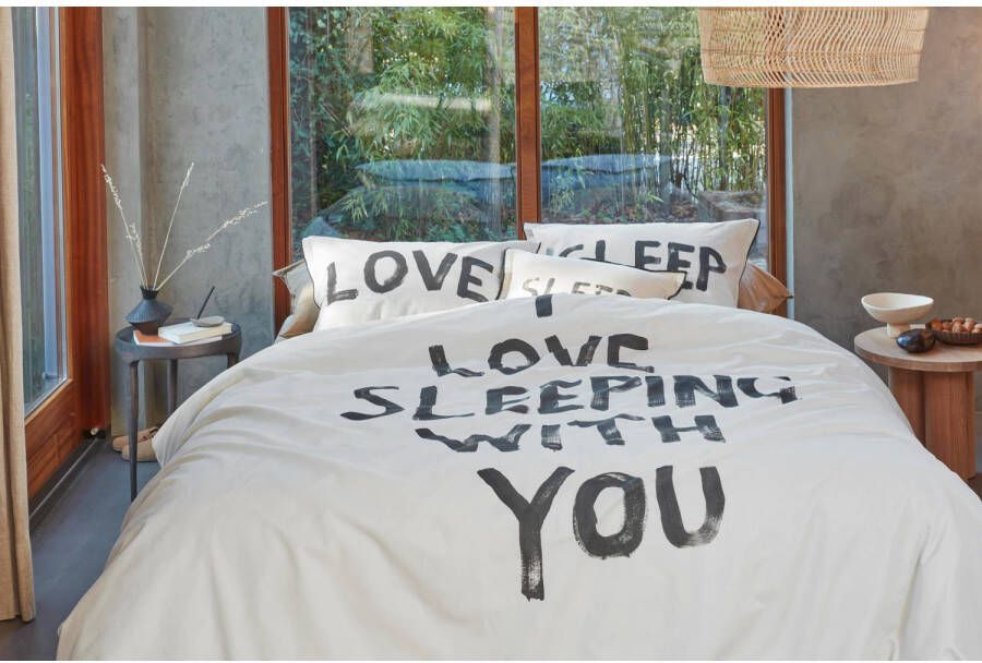 vtwonen katoenen dekbedovertrek 1 persoons Love Sleep (140x220 cm)