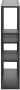 Giga Living Meubelen-Online Honkytonk Wandrek asymmetrisch zwart essen 20x75x91cm Industrieel - Thumbnail 3