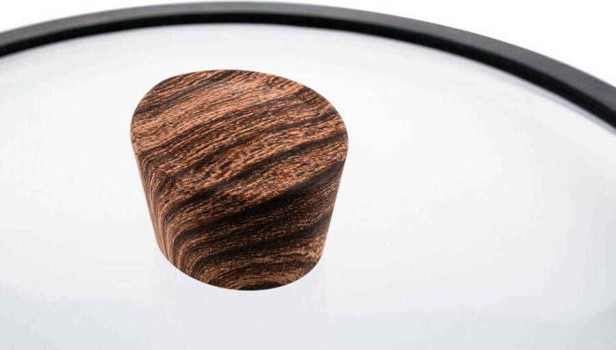 Westinghouse pannenset Steelpan Marble ø 18 cm Wood Kookpan Marble ø 24 cm Wood