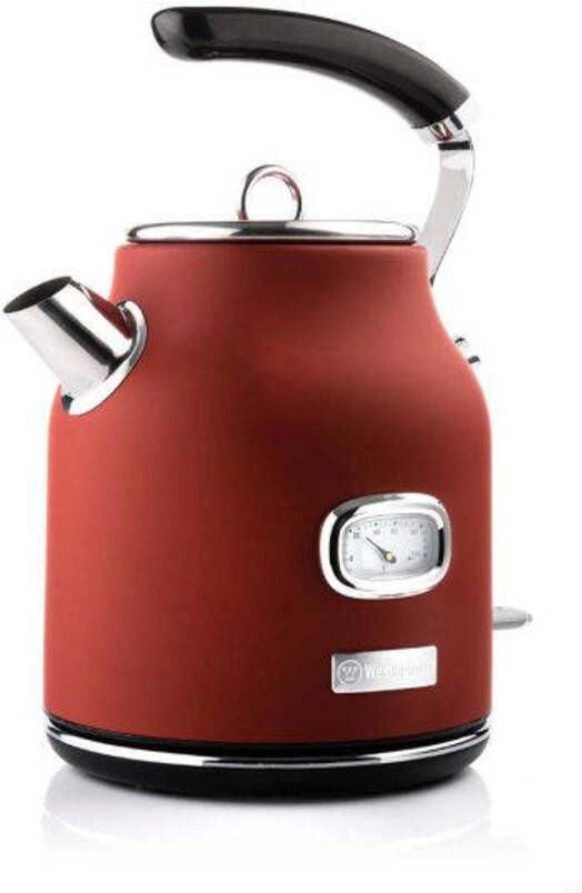 Westinghouse Retro Collections Bundle 2200W Waterkoker & Broodrooster- Rood