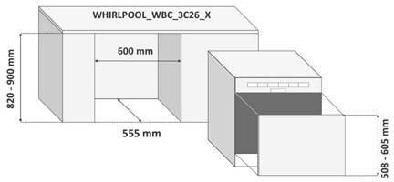 Whirlpool WBC 3C26X 6th Sense integreerbare vaatwasser