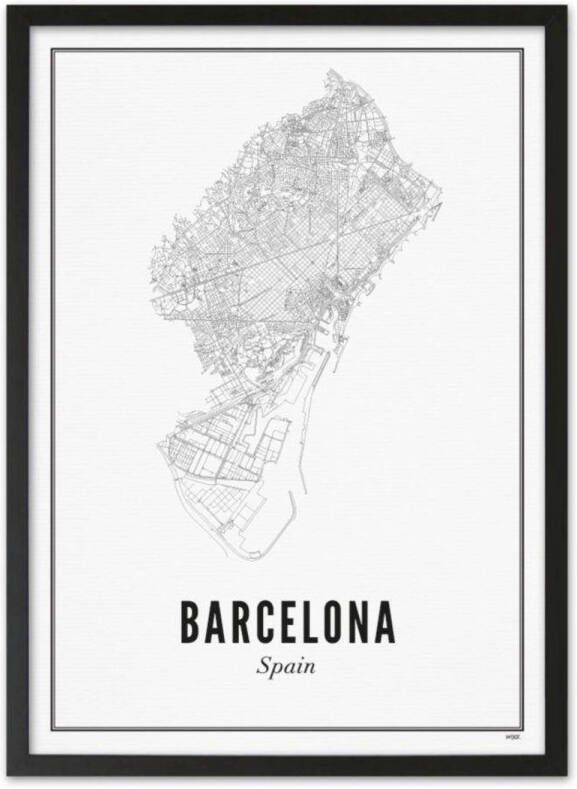 WIJCK. poster Barcelona city (30x40 cm)