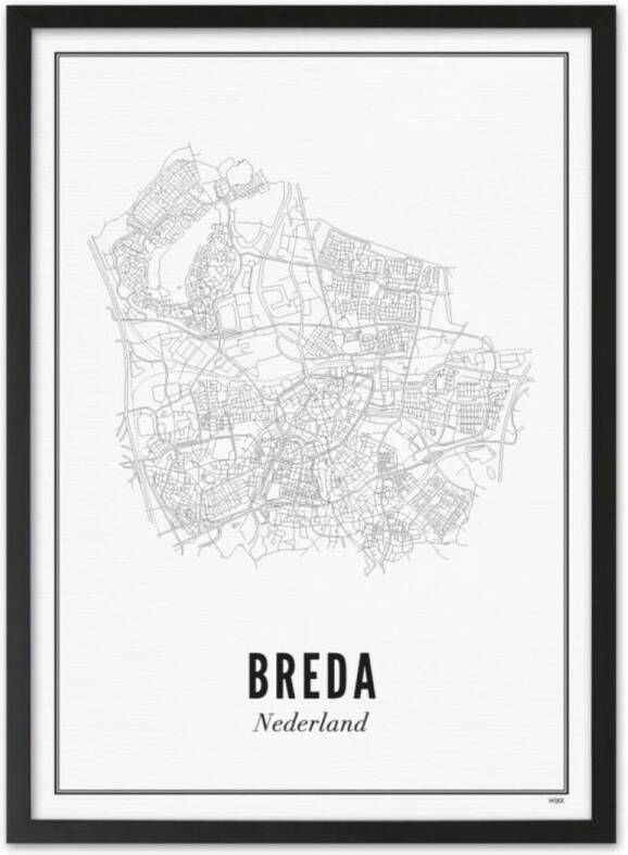 WIJCK. poster Breda city (30x40 cm)