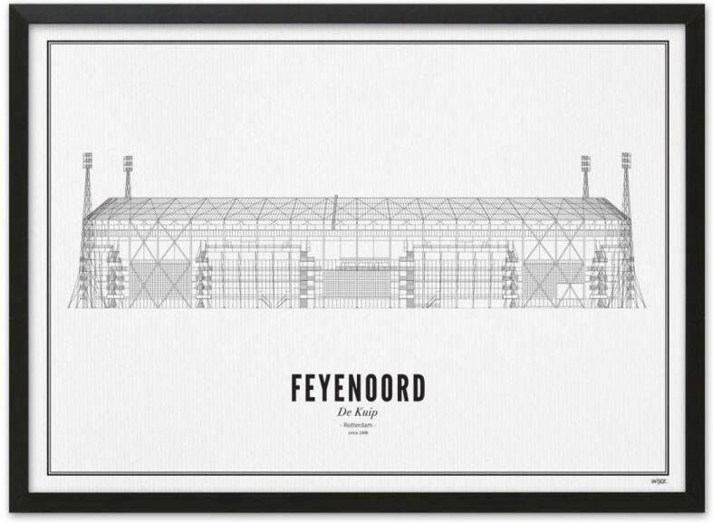 WIJCK. poster De Kuip Feyenoord (30x40 cm)