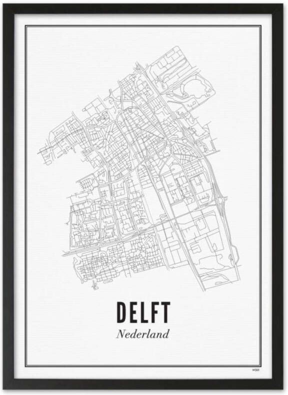 WIJCK. poster Delft city (30x40 cm)