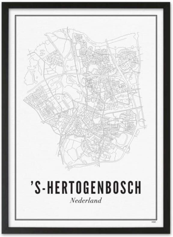 WIJCK. poster Den Bosch city (30x40 cm)
