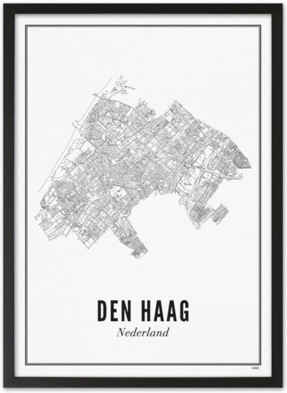 WIJCK. poster Den Haag city (30x40 cm)