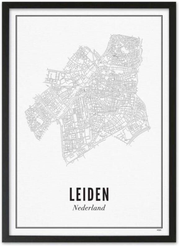 WIJCK. poster Leiden city (30x40 cm)