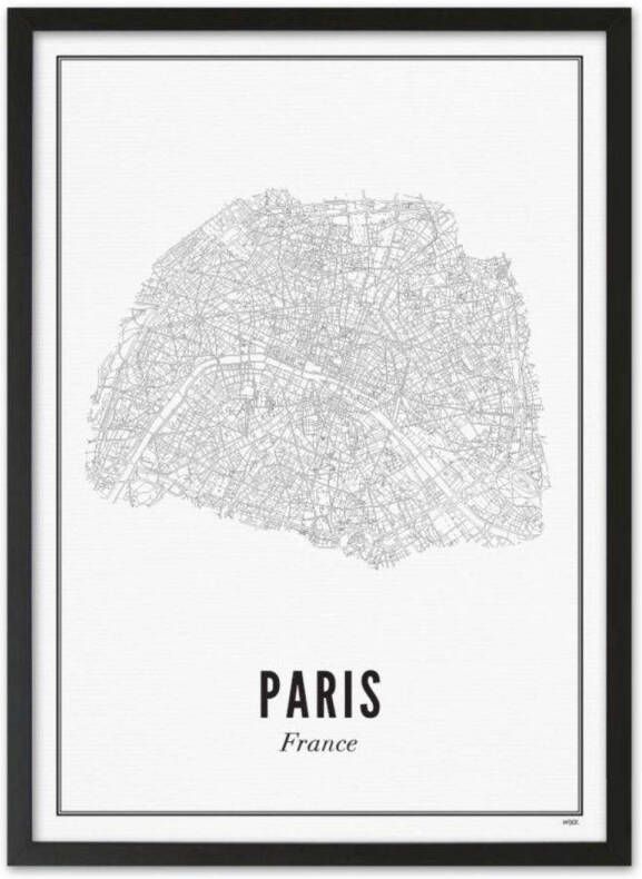 WIJCK. poster Paris city (30x40 cm)
