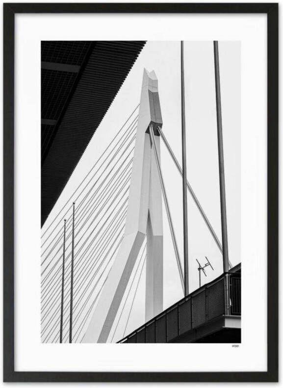 WIJCK. poster Rotterdam Erasmusbrug (30x40 cm)
