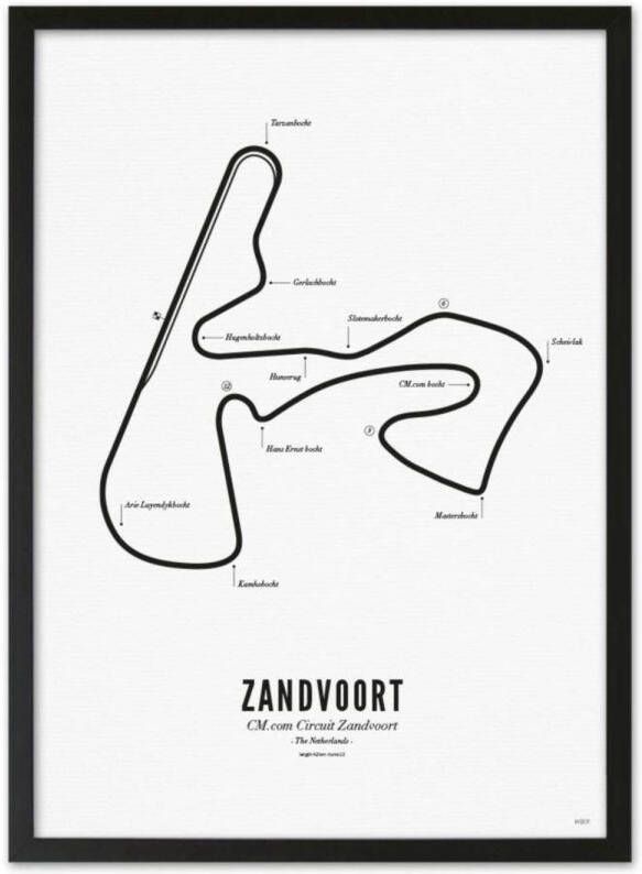WIJCK. poster Zandvoort Circuit (30x40 cm)