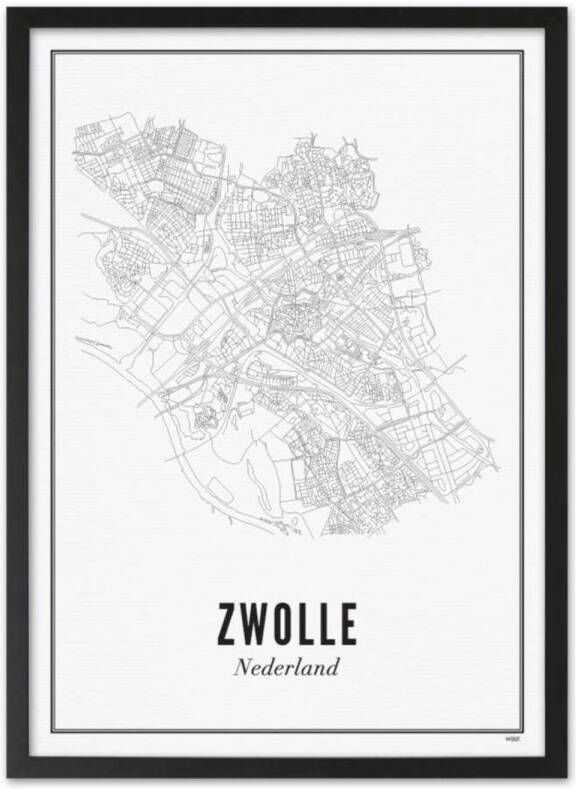 WIJCK. poster Zwolle city (30x40 cm)