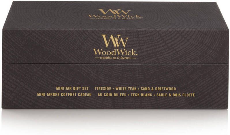 WoodWick geurkaars Giftset Deluxe Mini (set van 3)