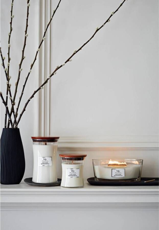 WoodWick geurkaars Island Coconut Medium