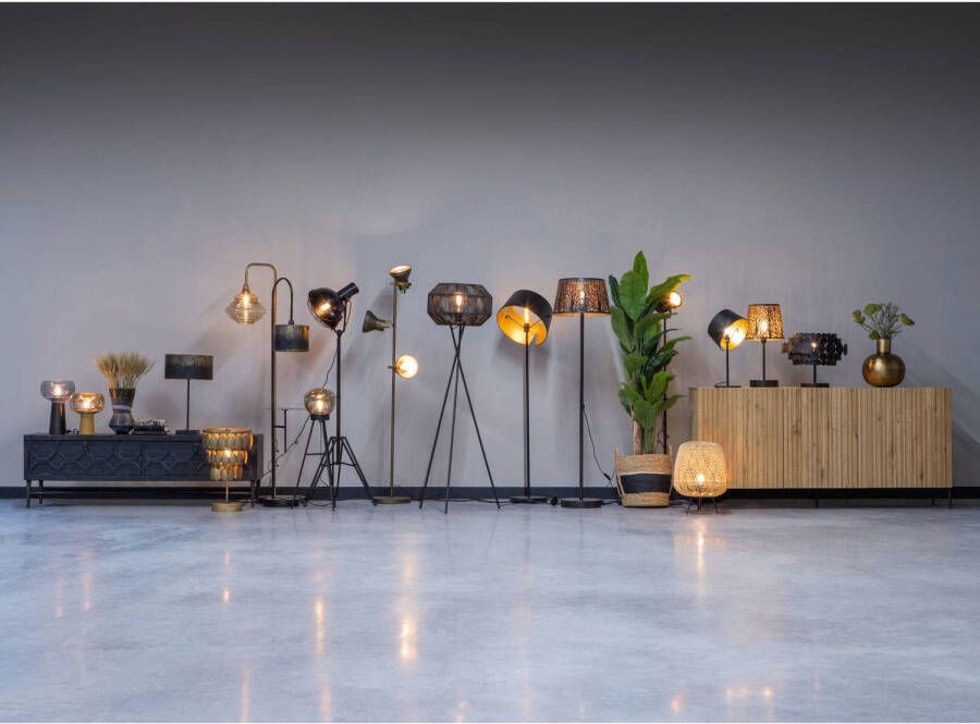 WOOOD Blackout Vloerlamp Metaal Zwart 160x30x43