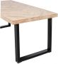 WOOOD Eettafel 'Tablo' Mangohout Visgraat met U-poot 200 x 90cm - Thumbnail 2