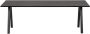 WOOOD Tablo Tafel met 2-stand Poot Eiken Metaal Zwart 75x220x90 - Thumbnail 3