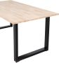 WOOOD Eettafel Tablo met U-poot 220 x 90cm Onbehandeld - Thumbnail 3