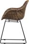 WOOOD Willow Loungestoel Polyester Naturel Set van 2 - Thumbnail 2