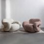 Woood Folke Fauteuil Chenille Oudroze Melange 70x88x88 - Thumbnail 4