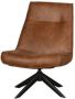 WOOOD Draaifauteuil Skyler Kunstleer Cognac 94x67x85 - Thumbnail 7