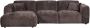 Cloud chaise longue links geweven chenille warm bruin - Thumbnail 2