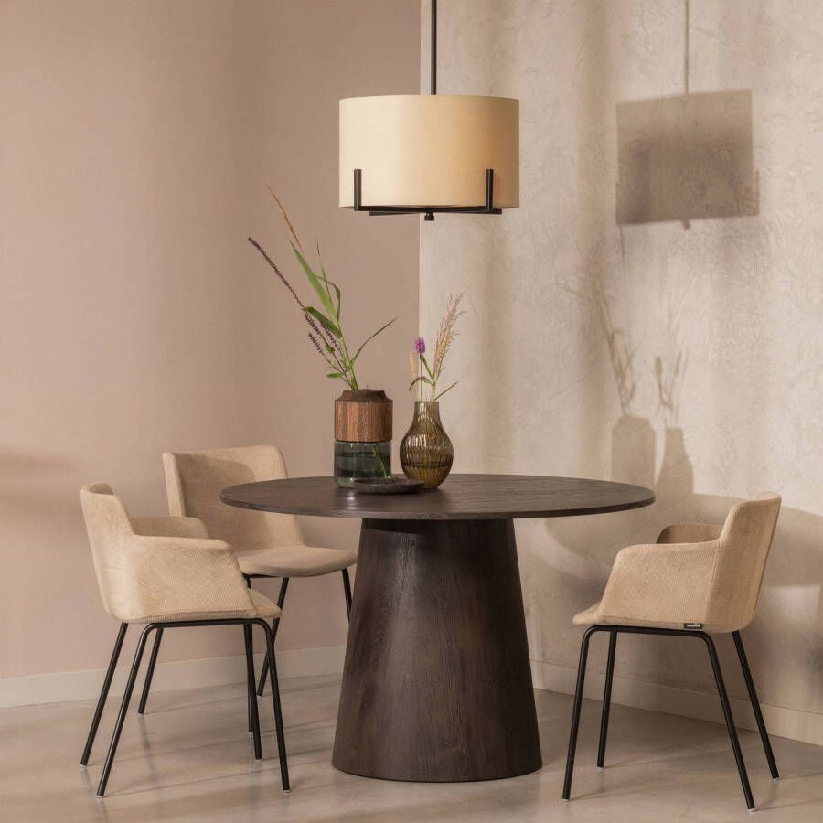 WOOOD Holly Hanglamp Zwart naturel 75x53x53