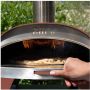 ZiiPa Pizza Oven Piana Houtgestookt met Thermometer Terracotta voor ø 30 cm pizza's Roterende pizzasteen - Thumbnail 3