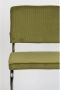 Zuiver Ridge Rib Chrome Eetkamerstoel Groen Set van 2 - Thumbnail 3