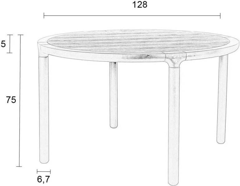 Zuiver eettafel Storm