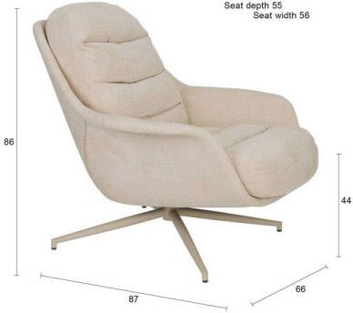 Zuiver loungestoel fauteuil Philly