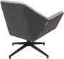 Zuiver Uncle Jesse Lounge Fauteuil Gemêleerde Stof Zwart Metalen Kruispoot - Thumbnail 5