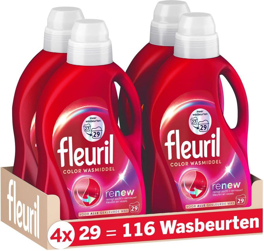 Fleuril Renew Color Wasmiddel 116 wasbeurten 116 wasbeurten