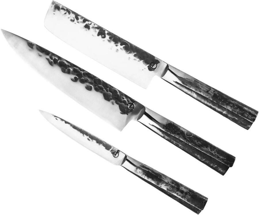 Forged Intense Messenset 3pcs Koksmes+Hakbijl+Huishoudmes | Keukenmessen | 8718719304587 - Foto 3