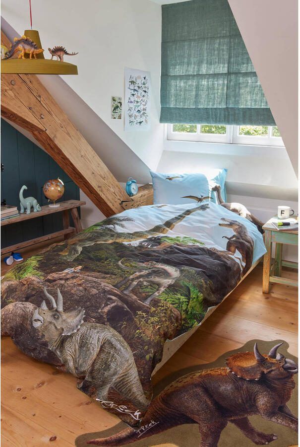 Freek Vonk Beddinghouse kids katoenen dekbedovertrek dino 1 persoons (140x200 cm) - Foto 3