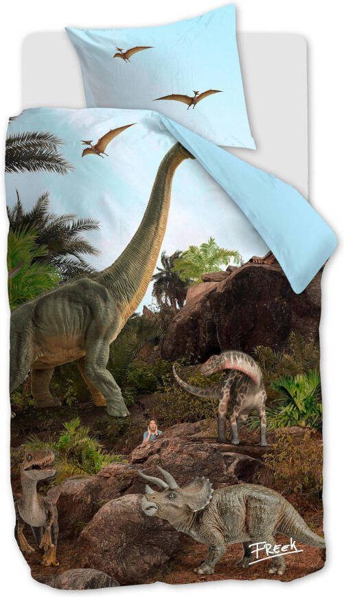 Freek Vonk Beddinghouse kids katoenen dekbedovertrek dino 1 persoons (140x200 cm) - Foto 2