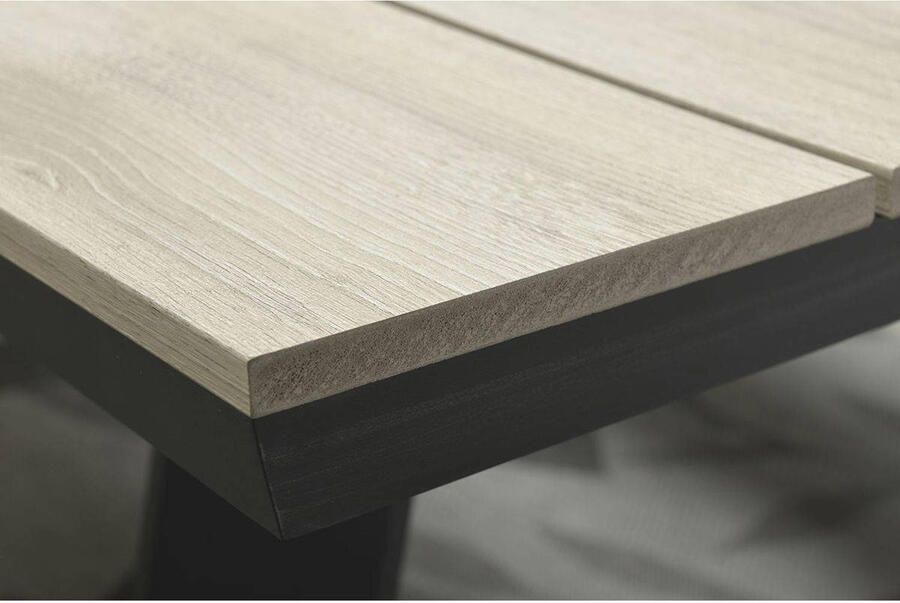 Garden Impressions Bell picknick set 200x90xH75 carbon black light teak polywood - Foto 3
