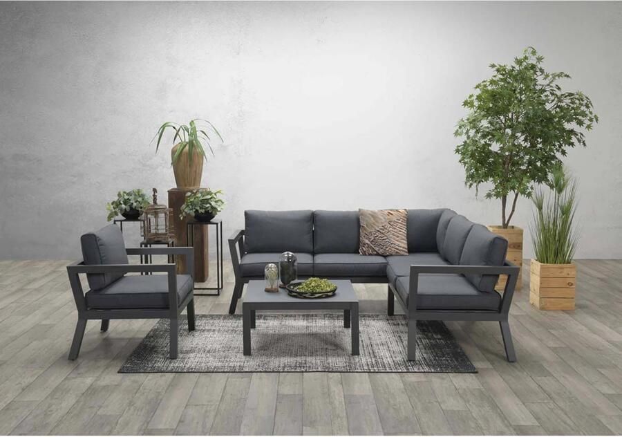 Garden Impressions Colorado lounge stoel carbon black reflex black - Foto 3